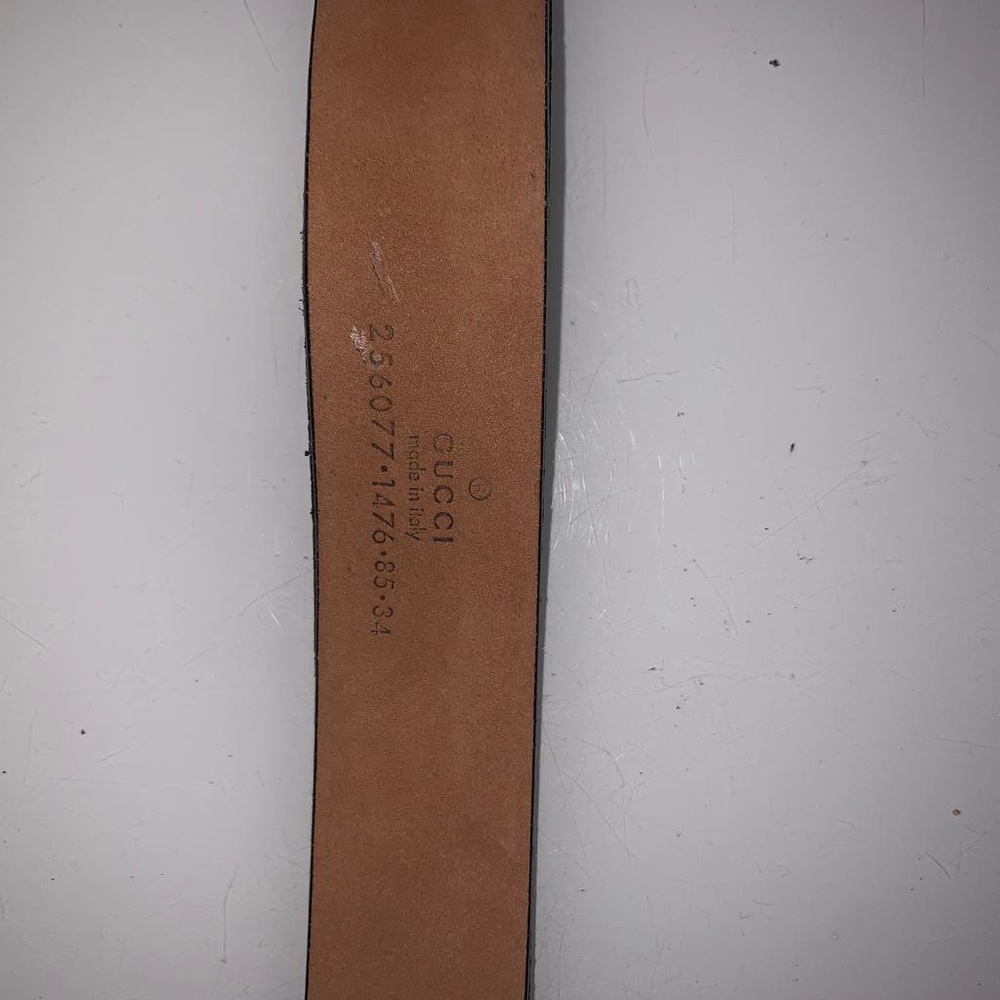 Vintage Gucci belt in black with silver buckle - Picture 3 of 6